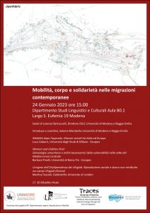 Mobilità, corpo e solidarietà nelle migrazioni contemporanee