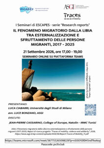 Seminario Escapes “Research reports” / 1